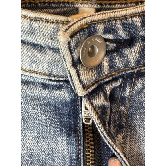 Rag & Bone Jeans Women 25 Blue Stella Wash Nina High Rise Ankle Flare Distressed - Picture 9 of 13